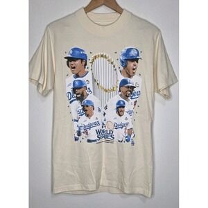 Game Changer Shirt Men S Beige‎ Graphic Tee World Series 2024 LA Dodgers Sport